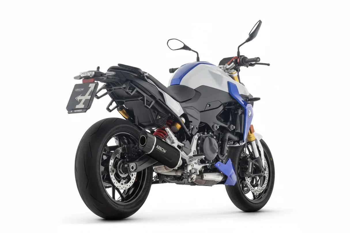 BMW F900R E5+ 2025 INDY RACE EVO ALUMINIUM DARK EXHAUST - 77502AKN