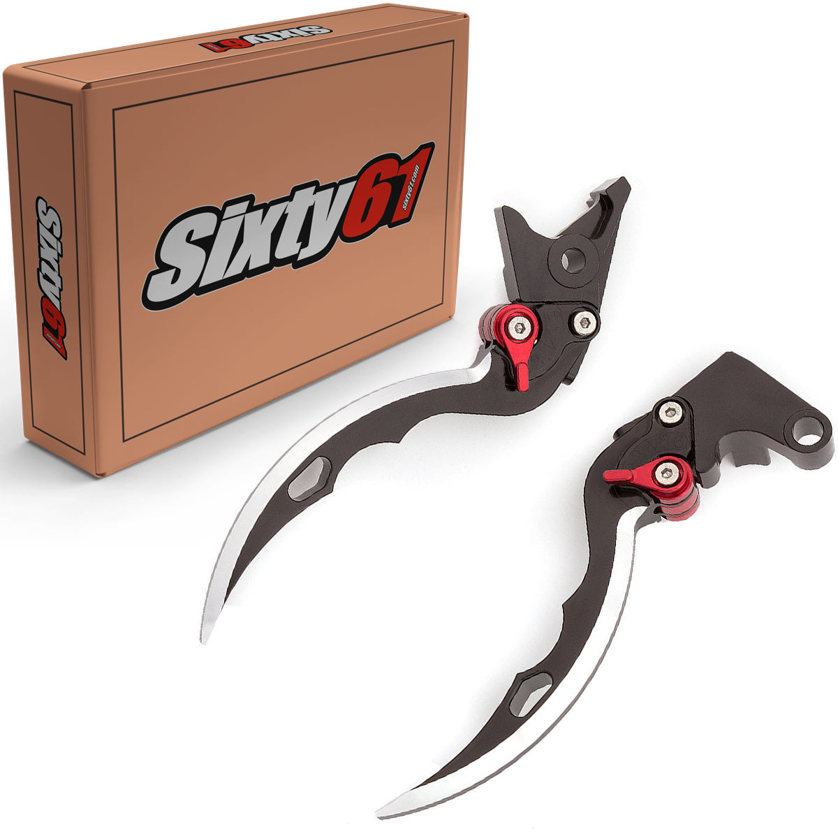 Suzuki Black Brake & Clutch Levers, Adjustable Blade Style | Sixty61