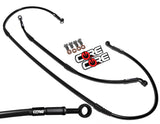 Suzuki RM250 2001-2003 Front and Rear Brake Lines Black Steel Braided
