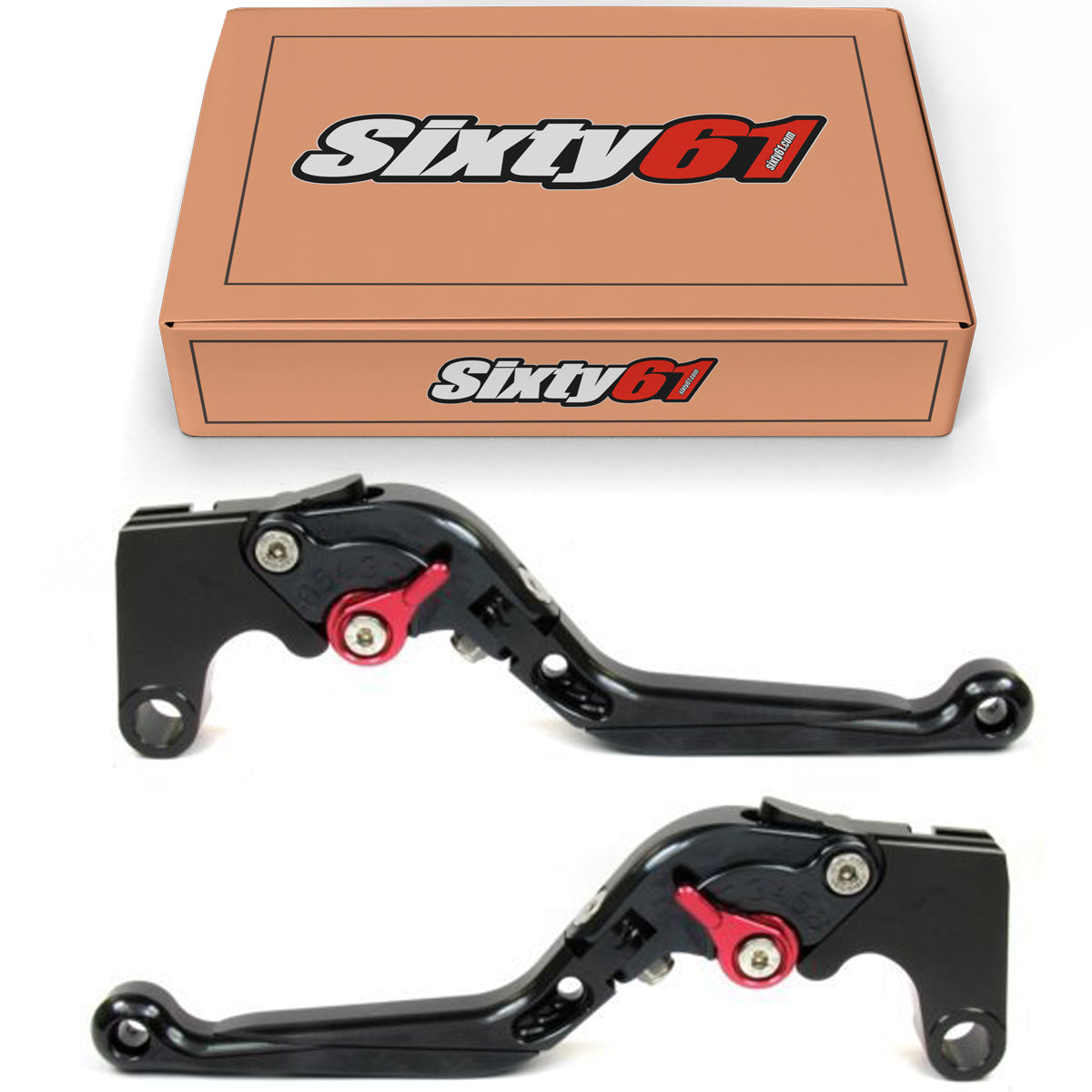 Suzuki Black Folding Sliding Adjustable Levers from Sixty61