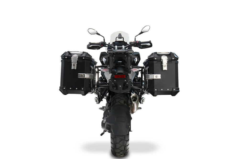 BMW R1300GS 2024-2026 GPR Tech 38+38L Aluminum Side Cases, Black with Pannier Holders - photo 3