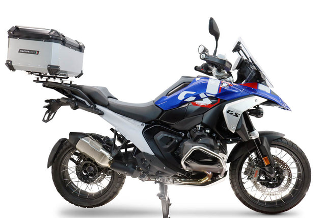 BMW R1300GS 2024-2026 GPR Tech 55L Aluminum Top Case, Silver with Mounting Plate - photo 1
