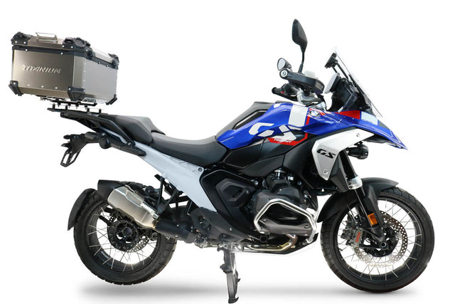 BMW R1300GS 2024-2026 GPR Tech 55L Titanium Top Case, Titanium Natural with Mounting Plate - photo 1