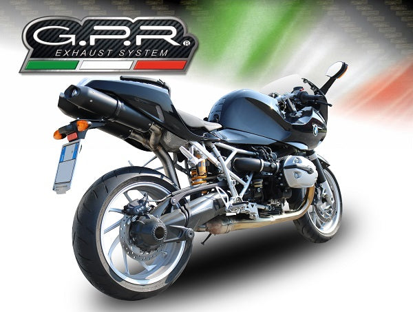 Bmw R1200S 2006-2008 Exhaust GPR Double Slip-on Furore Nero