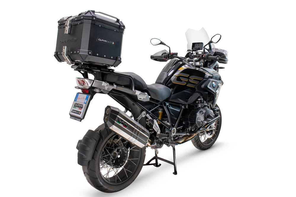 BMW R1200GS 2017-2018 GPR Tech 35L Aluminum Top Case, Black with Mounting Plate - photo 2