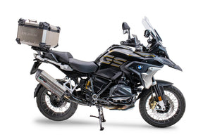 BMW R1250GS 2019-2020 GPR Tech 35L Titanium Top Case, Titanium Natural with Mounting Plate - photo 1