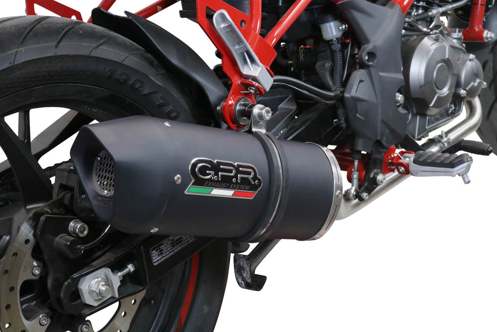 Benelli Bn 125 2018-2020 Exhaust GPR Full System Furore Evo4 Nero