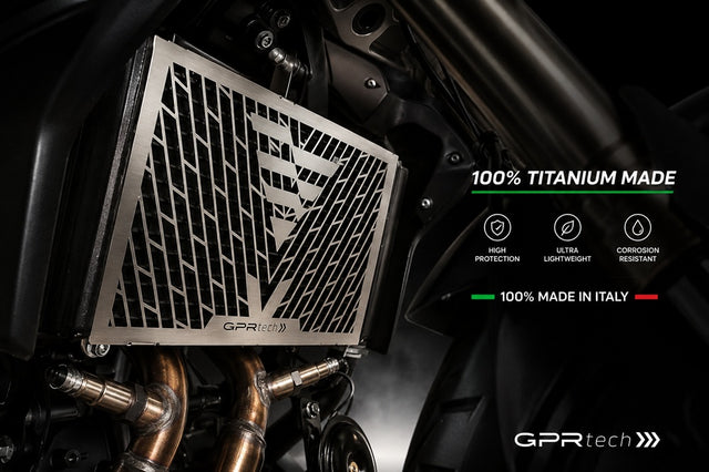 Voge 500R 2021-2024 GPR Tech Titanium Radiator Guard - photo 1