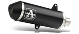 53523ANN  Arrow Yamaha X-Max 300 '17/20 Homologated Aluminium Dark Urban Silencer With Dark Stainless Steel End Cap
