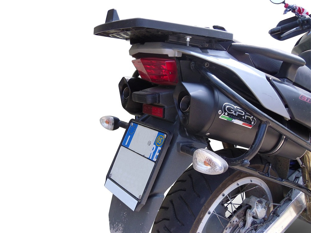Aprilia Etv Caponord 1000 Rally 2001-2007 Exhaust GPR Double Slip-on Furore Nero