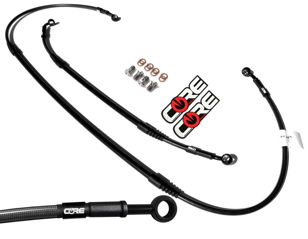 Core.Moto Stainless Steel Braided Brake Line Kit For Suzuki DRZ400S Dual Sport 2000-2024 – Front & Rear