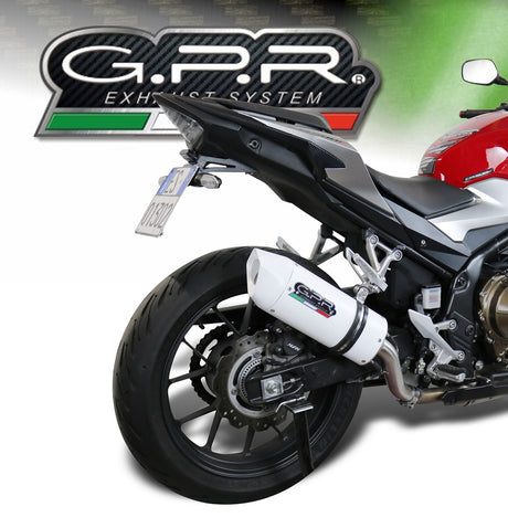 Honda CB400X 2013-2015 Exhaust GPR Slip-on Albus Ceramic