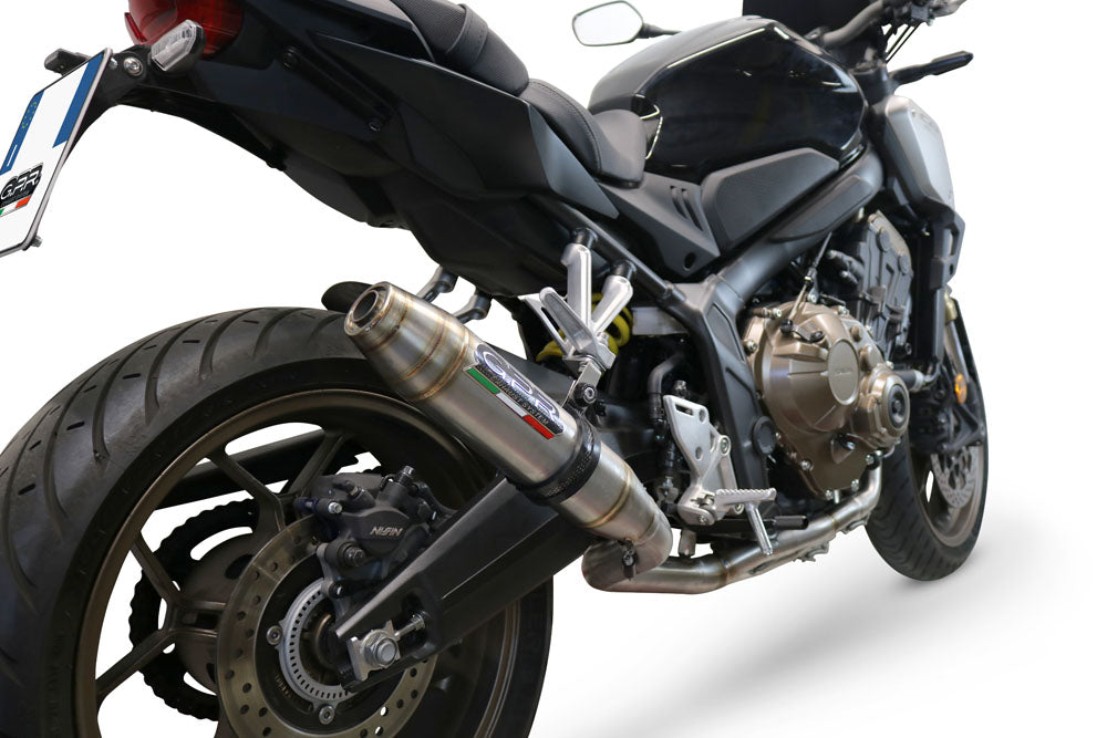 Honda CB650R 2021-2023 Exhaust GPR Full System Deeptone Inox