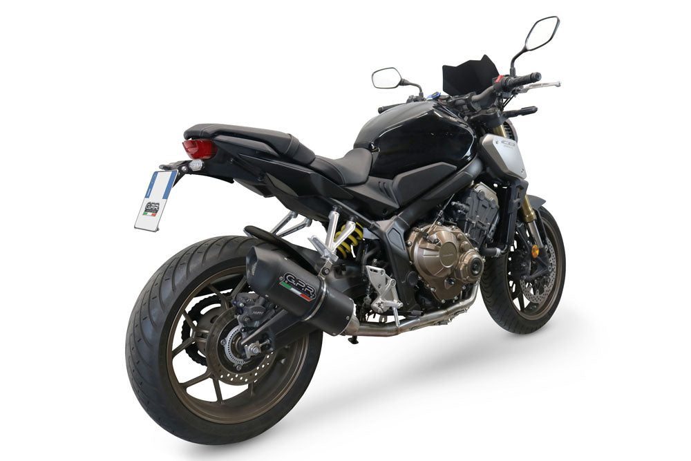 Honda CB650F 2014-2016 Exhaust GPR Full System Furore Nero