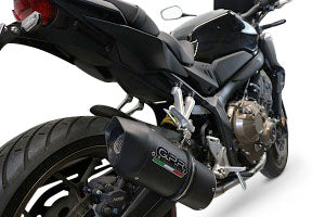 Honda CB650F 2017-2018 Exhaust GPR Full System Furore Evo4 Nero