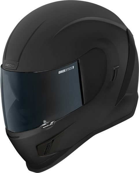 fd motorcycle helmet Icon Airform Dark Helmet, black, Size XL (61/62) for Men
