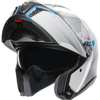 Casco de moto AGV Tourmodular - Frequency - Gris claro/Azul - XL 211251F2OY00615 
