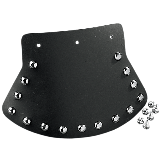 Guardabarros DRAG SPECIALTIES - Con tachuelas y centro liso - 9,5" de ancho x 6,5" de alto DS393703