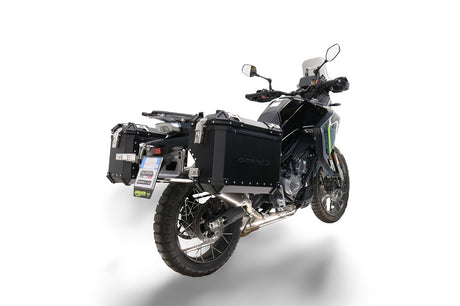 CF Moto 650 MT 2019-2020 GPR Tech 38+38L Aluminum Side Cases, Black with Pannier Holders - photo 2