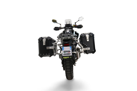 CF Moto 800 MT Touring/Explorer 2022-2024 GPR Tech 38+32L Aluminum Side Cases, Black with Pannier Holders - photo 3