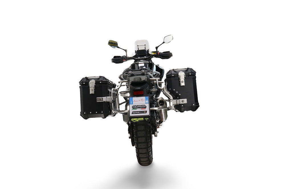CF Moto 450MT 2023-2025 GPR Tech 38+32L Aluminum Side Cases, Black with Pannier Holders - photo 3