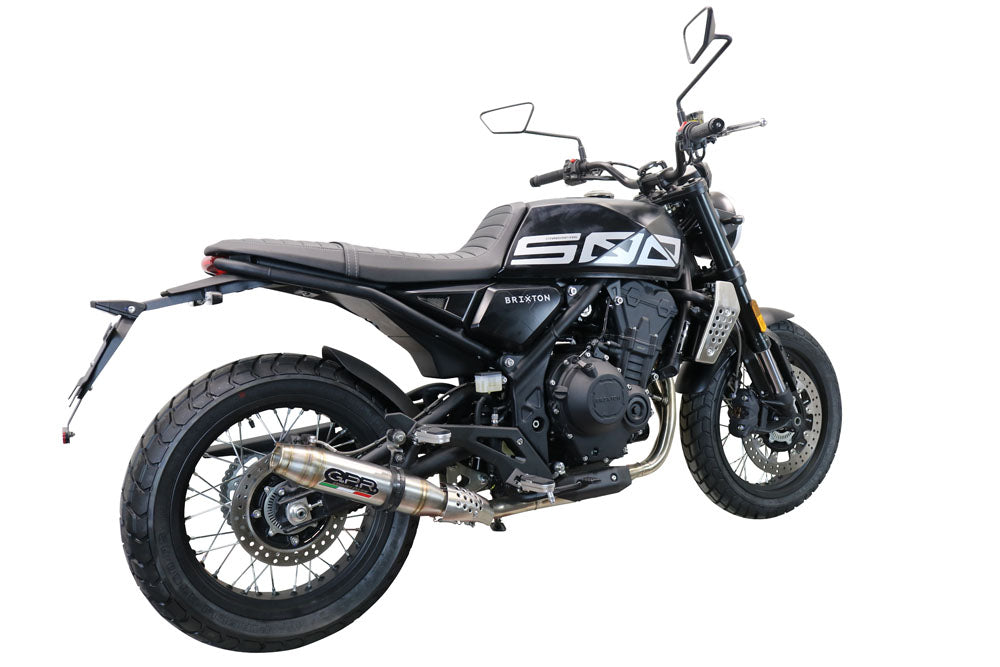 Brixton Crossfire 500X 2022-2023 Exhaust GPR Slip-on Deeptone Inox
