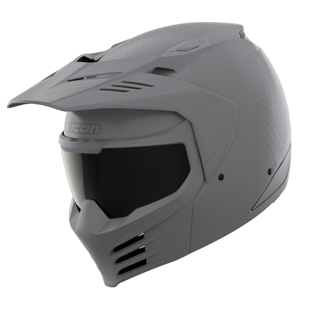 3xl full face motorcycle helmets ICON Elsinore™ Motorcycle Helmet - Monotype - Gray