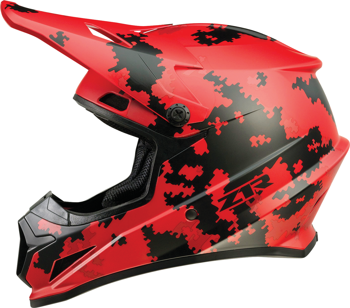 Casco de motocicleta Z1R Rise - Camuflaje digital - Rojo - Grande 0110-7283 