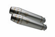 Honda CB500 CB500S 1993-2005 Exhaust GPR Silencers without link pipe Deeptone Inox CafÃ¨ Racer