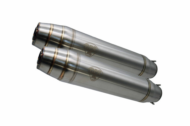 Honda Transalp XL650V 2000-2006 Exhaust GPR Silencers without link pipe Deeptone Inox CafÃ¨ Racer