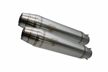 Bmw R65 ls 1981-1985 Exhaust GPR Silencers without link pipe Deeptone Inox CafÃ¨ Racer