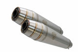 Honda Transalp XL650V 2000-2006 Exhaust GPR Silencers without link pipe Deeptone Inox CafÃ¨ Racer