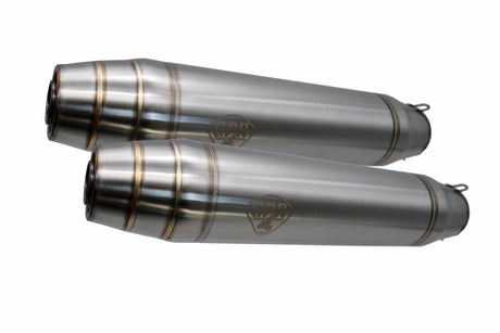 Honda VF 1000 F-F 1985 Exhaust GPR Silencers without link pipe Deeptone Inox CafÃ¨ Racer