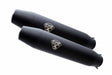 Suzuki Gn 250 1994-1998 Exhaust GPR Silencers without link pipe Deeptone Black CafÃ¨ Racer