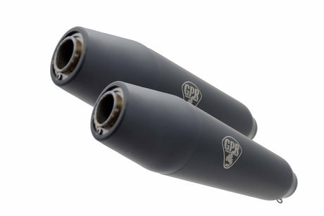 Yamaha XJ 600 Diversion 1991-2001 Exhaust GPR Silencers without link pipe Deeptone Black Cafè Racer