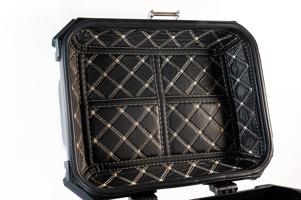 GPR Tech 45L Aluminum Universal Top Case, Silver with Mounting Plate and Backrest - photo 16