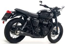 Escapes Arrow 71853PRN Pro-Racing, Nichrome Dark para Triumph Bonneville T100/T120 2016-2020