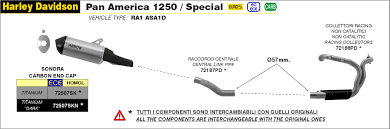 72188PD Arrow HD1250 Pan America 20-25 Racing St. Colector descatalizado de acero