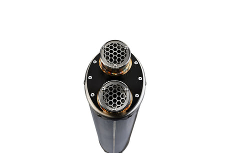 Aprilia Tuareg 660 2021-2024 Exhaust GPR Slip-on Dual Poppy