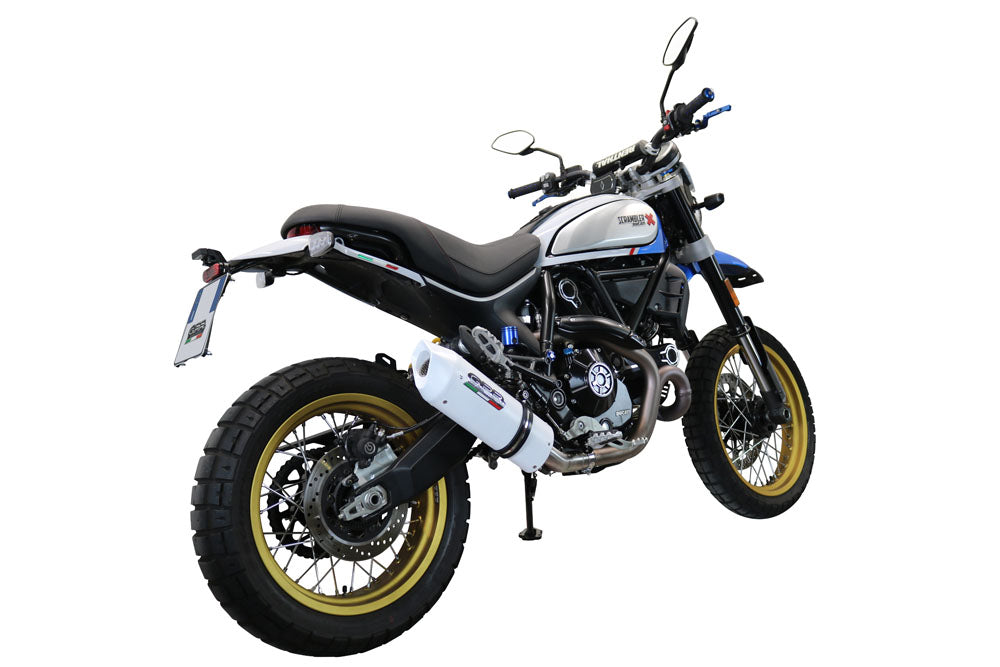 Ducati Scrambler 800 Nightshift 2021-2022 Exhaust GPR Slip-on Albus Ceramic