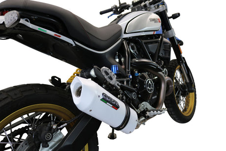 Ducati Scrambler 800 Nightshift 2021-2022 Exhaust GPR Slip-on Albus Ceramic