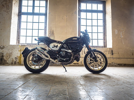 Ducati Scrambler 800 2017-2020 Exhaust GPR Double Slip-on Deeptone Inox