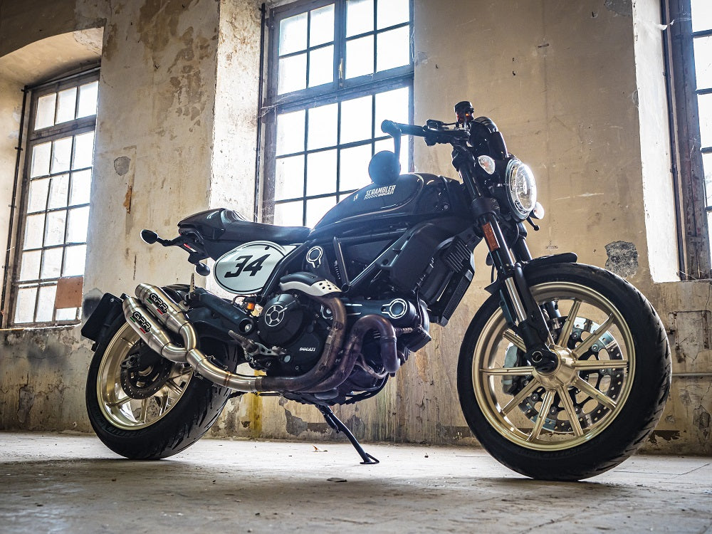 Ducati Scrambler 800 2017-2020 Exhaust GPR Double Slip-on Deeptone Inox