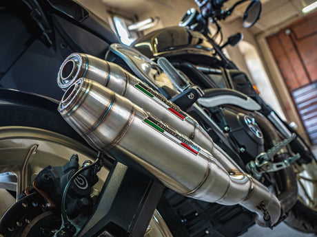 Ducati Scrambler 800 2017-2020 Exhaust GPR Double Slip-on Deeptone Inox