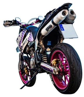 KTM Duke II 640 2000-06 Exhaust GPR Double Slip-on Albus Ceramic