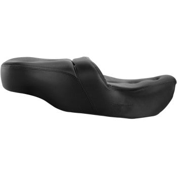 Asiento de sofá de carretera SADDLEMEN con cubierta acolchada - Negro - FLH/FLT '99-'07 897-06-181
