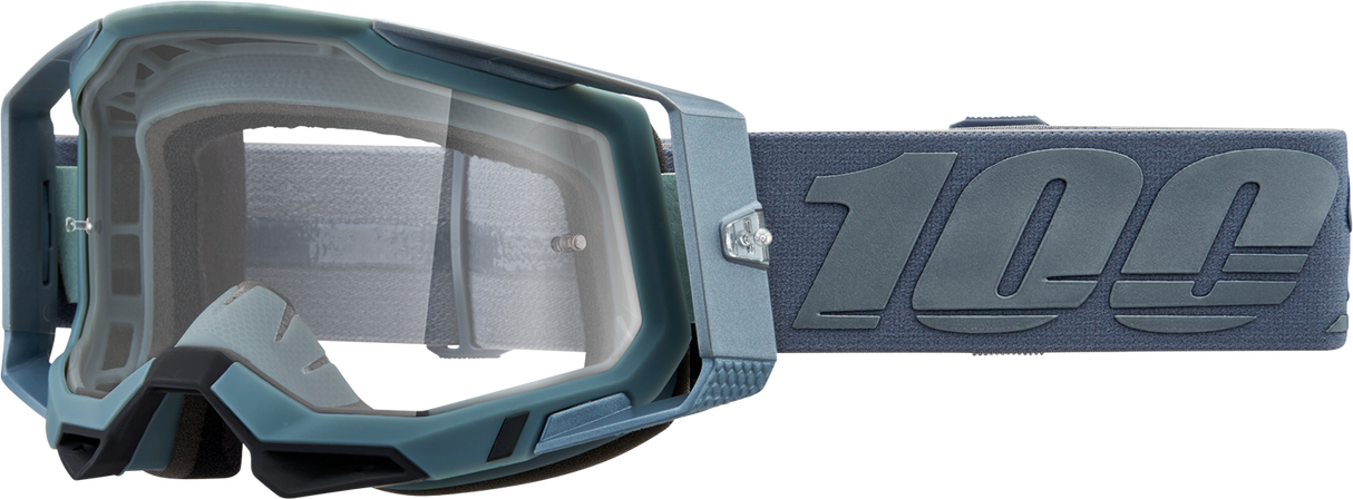 Gafas 100% Racecraft 2 - Acorazado - Transparente 50009-00017