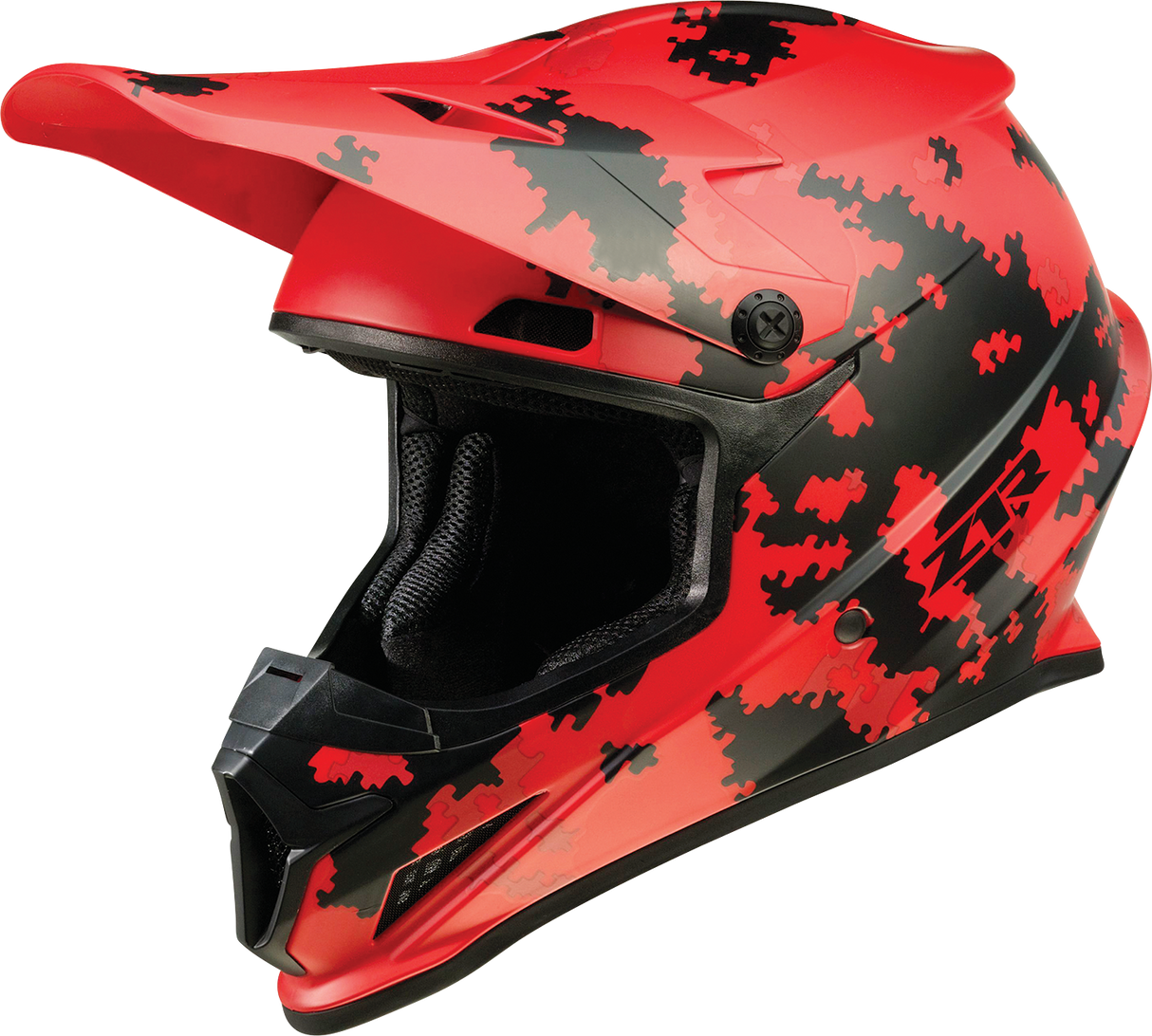 Casco de motocicleta Z1R Rise - Camuflaje digital - Rojo - Grande 0110-7283 