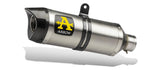 Silenciador de aluminio homologado Arrow con tapa de carbono para Yamaha MT-07 2021-2024 71930ak