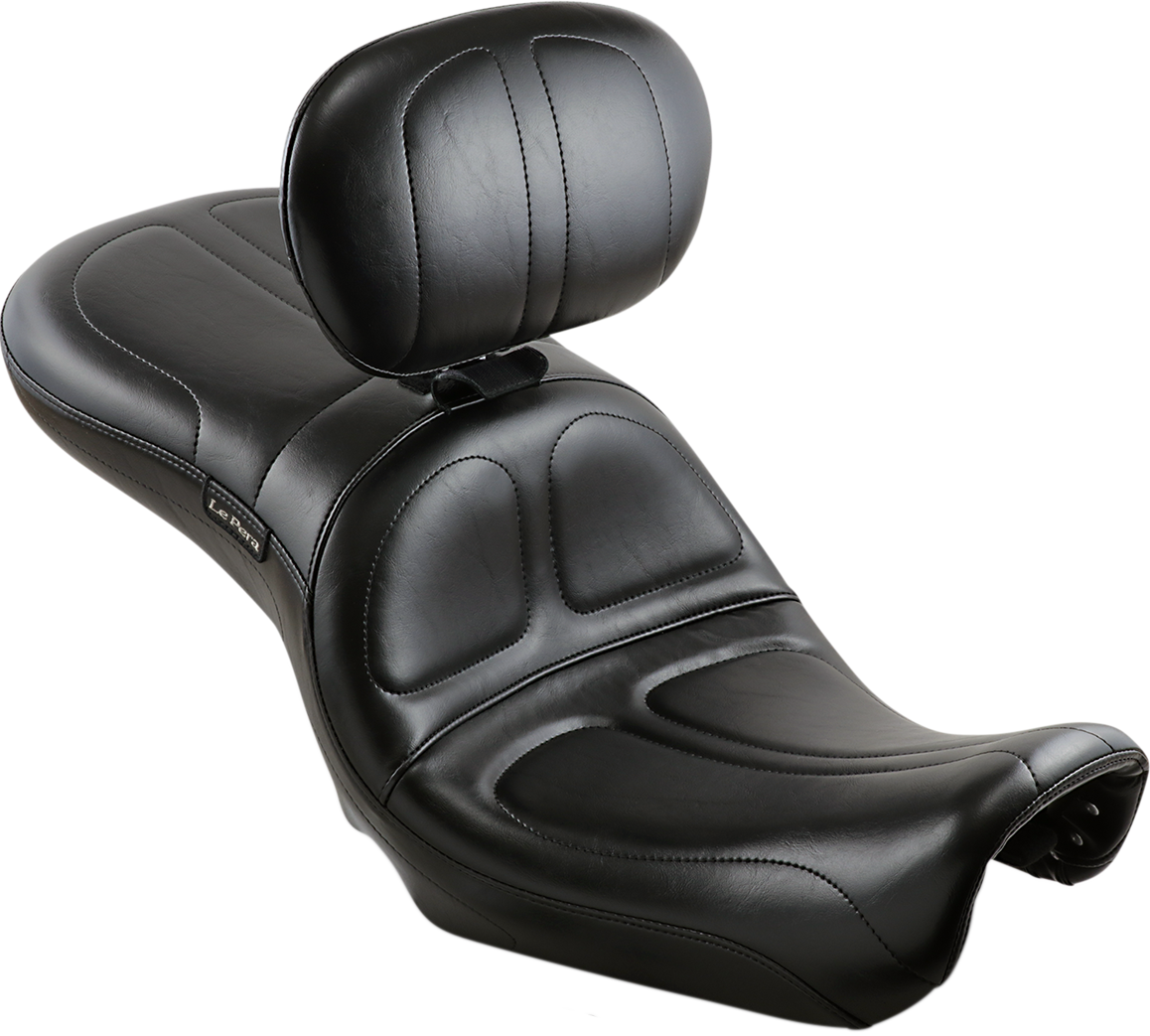 Asiento LE PERA Maverick - Con respaldo - Costuras - Negro - FXD '06-'17 LK-970BR 